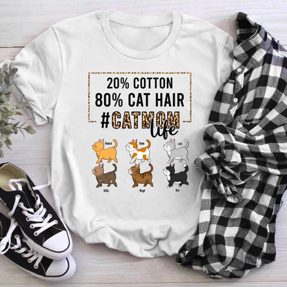 Personalized Cat Mom Life YR0304003XC T-Shirt