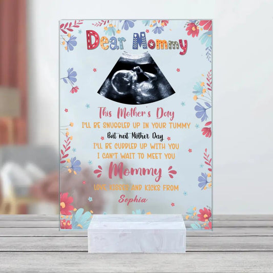 Personalized This Mother Day Ill Be Snuggle NI0304005YR Acrylic Plaque With Stand