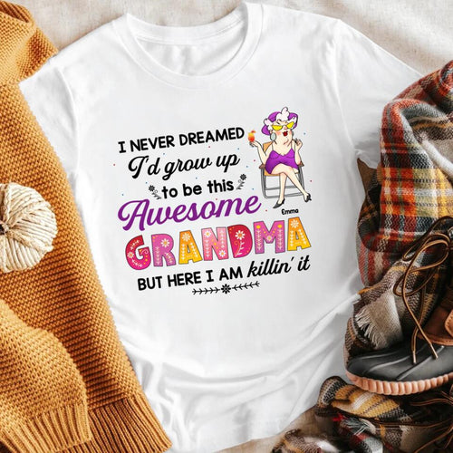 Personalized Awesome Grandma XR0404002YS T-Shirt