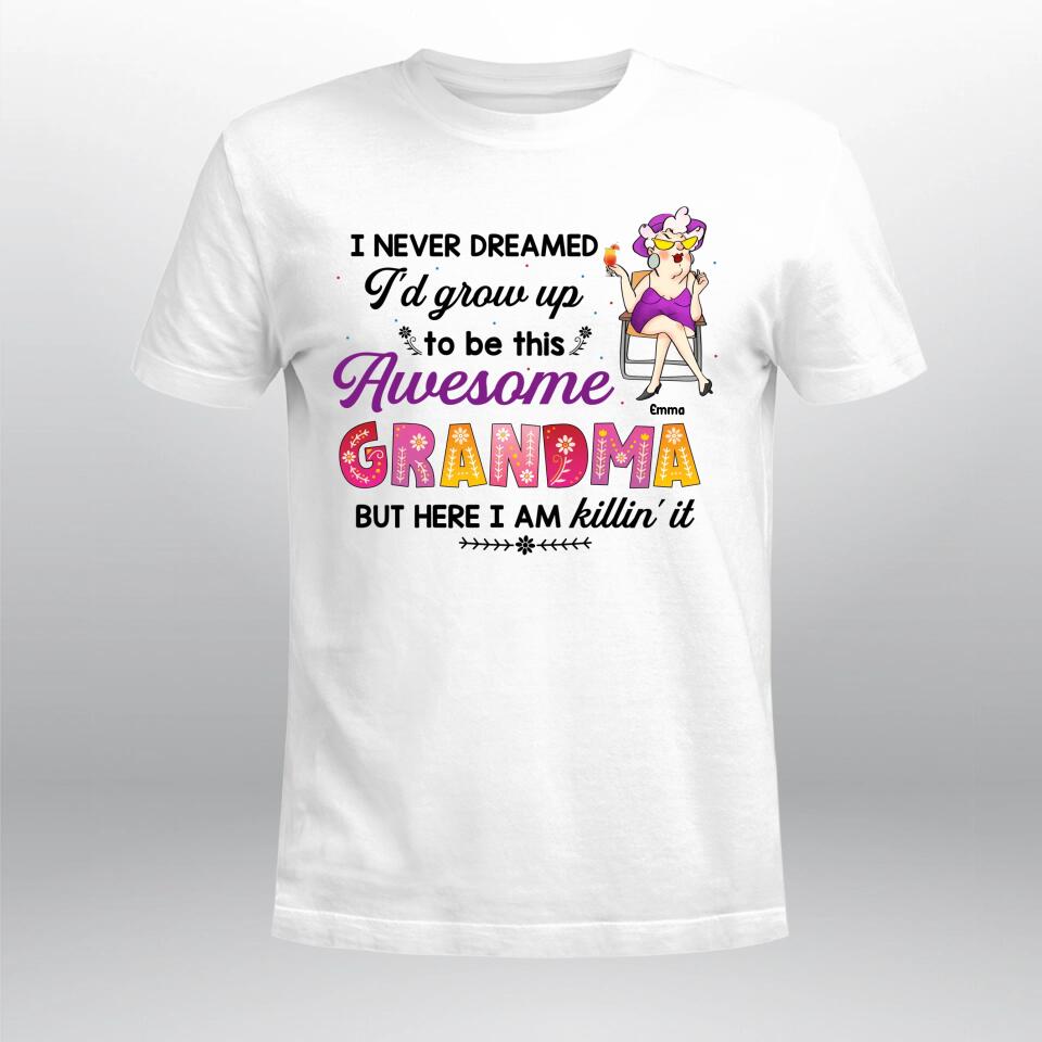 Personalized Awesome Grandma XR0404002YS T-Shirt