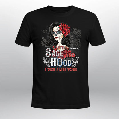 Personalized Sugar Skull A Little Sage And Hood NI0404004YR T-Shirt