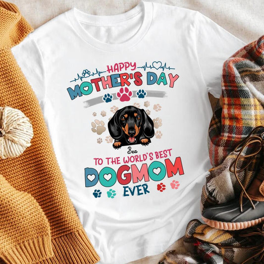 Personalized Happy Mother's Day To The World's Best Dog NI0404006YR T-Shirt