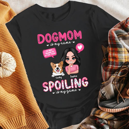 Personalized Dog Mom Is My Name NI0404005YR T-Shirt