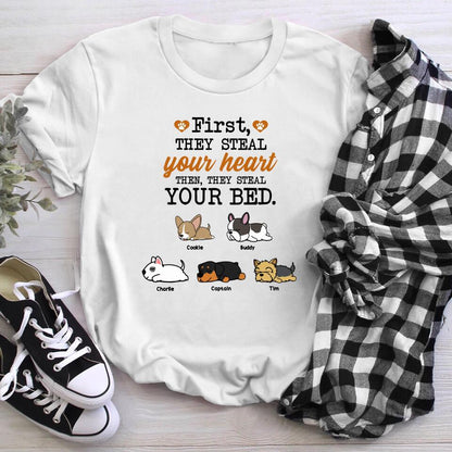 Personalized First, They Steal Your Heart NI0504002XR T-Shirt