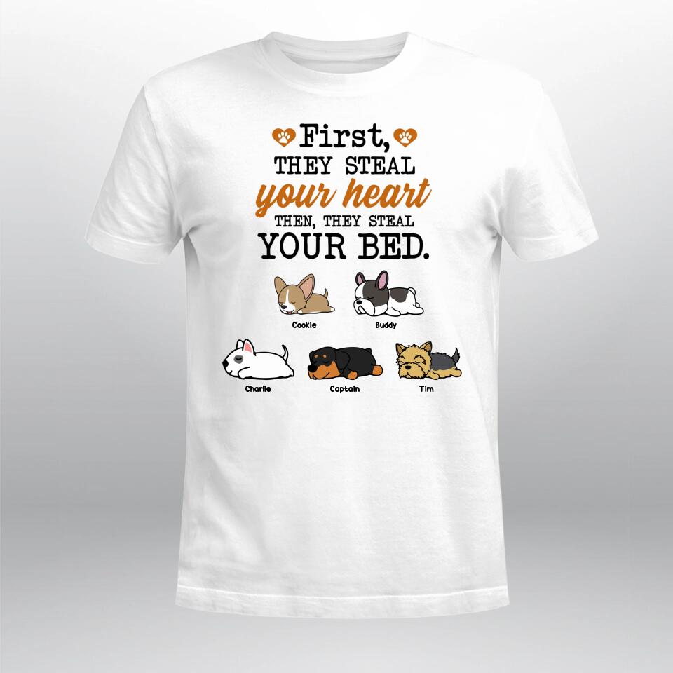 Personalized First, They Steal Your Heart NI0504002XR T-Shirt