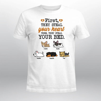 Personalized First, They Steal Your Heart NI0504002XR T-Shirt