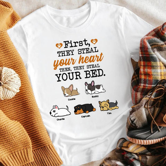 Personalized First, They Steal Your Heart NI0504002XR T-Shirt