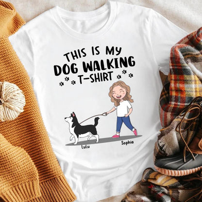 Personalized Dog Walking YR0504002YF T-Shirt