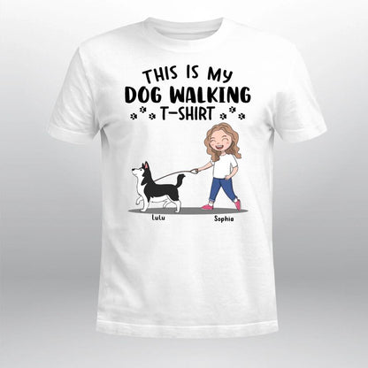 Personalized Dog Walking YR0504002YF T-Shirt