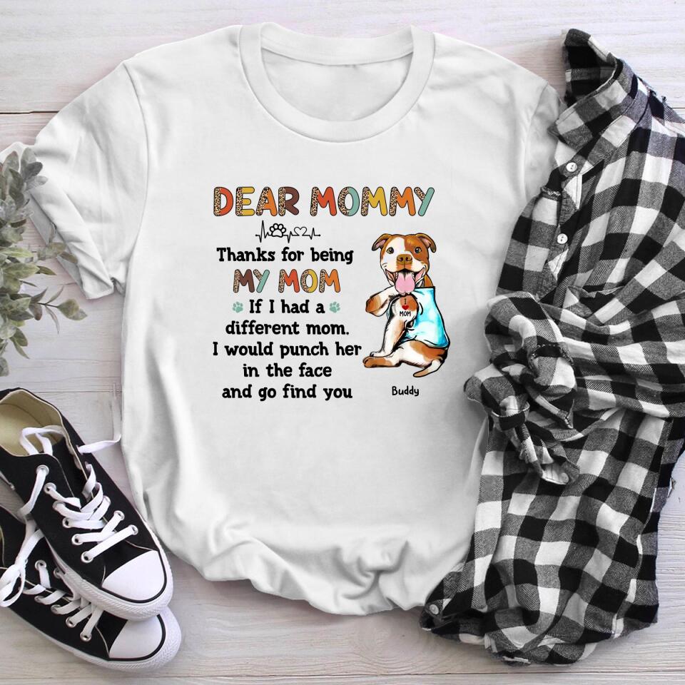 Personalized Thank You Dog Mom NI0604002XR T-Shirt