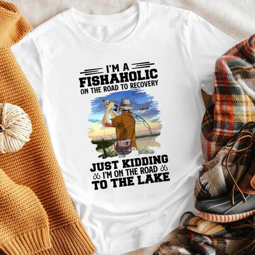 Personalized Fishing I'm A Fishaholic NI0604002YR T-Shirt