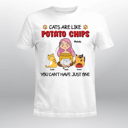 Personalized Cat Around Girl XR0604009YS T-Shirt