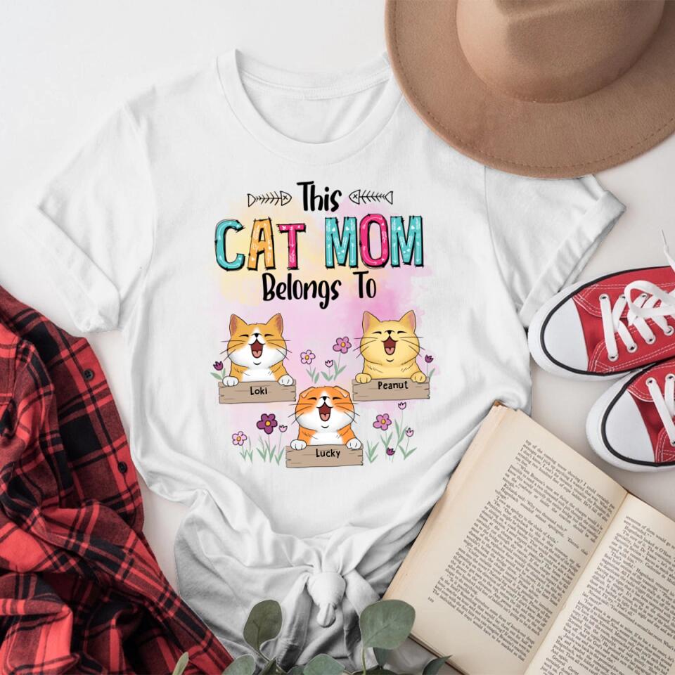 Personalized This Cat Mom Belong To NI0704001YR T-Shirt