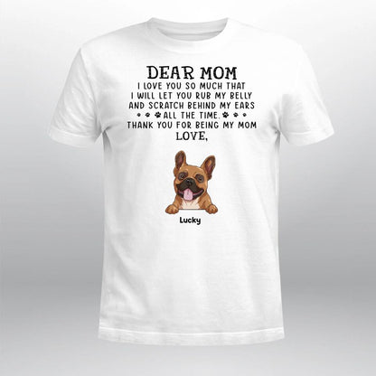 Personalized Dog Love You So Much NI1104001YR T-Shirt