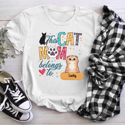 Personalized This Cat Mom Belongs To YR1104001XC T-Shirt