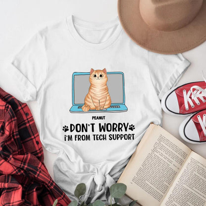 Personalized Cats Are From Tech Support NI1204002XR T-Shirt