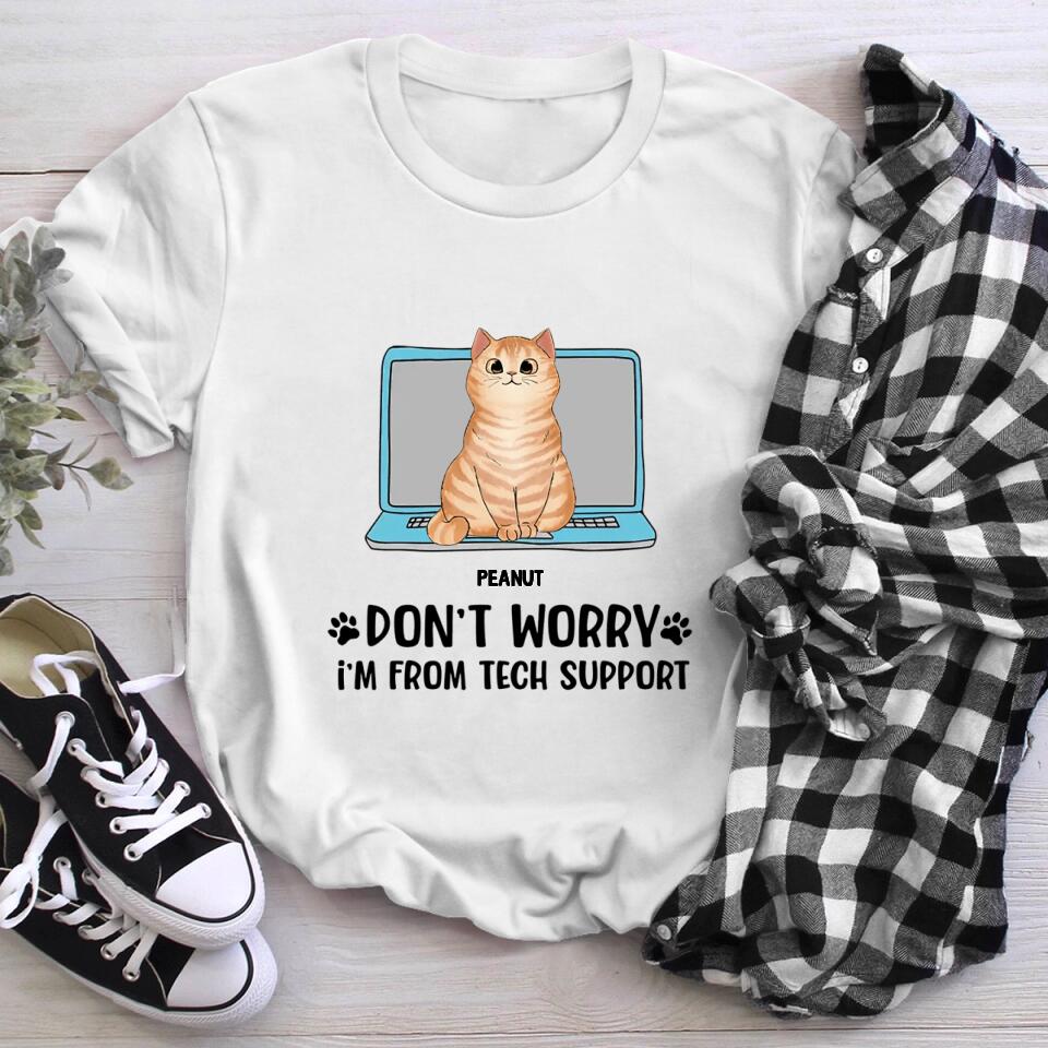 Personalized Cats Are From Tech Support NI1204002XR T-Shirt