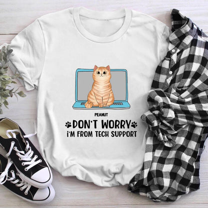 Personalized Cats Are From Tech Support NI1204002XR T-Shirt