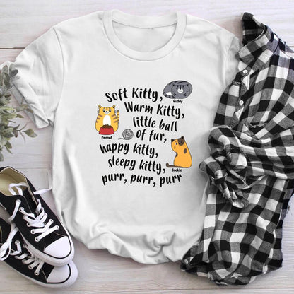 Personalized Soft Kitty Warm Kitty Cat 2 NI1204004XR T-Shirt