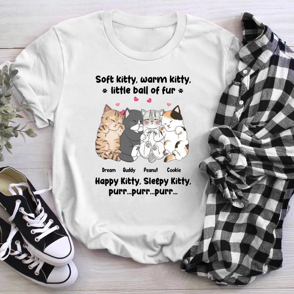 Personalized Personalized Soft Kitty Warm Kitty Cat Sleeping Cat NI1204005XR T-Shirt