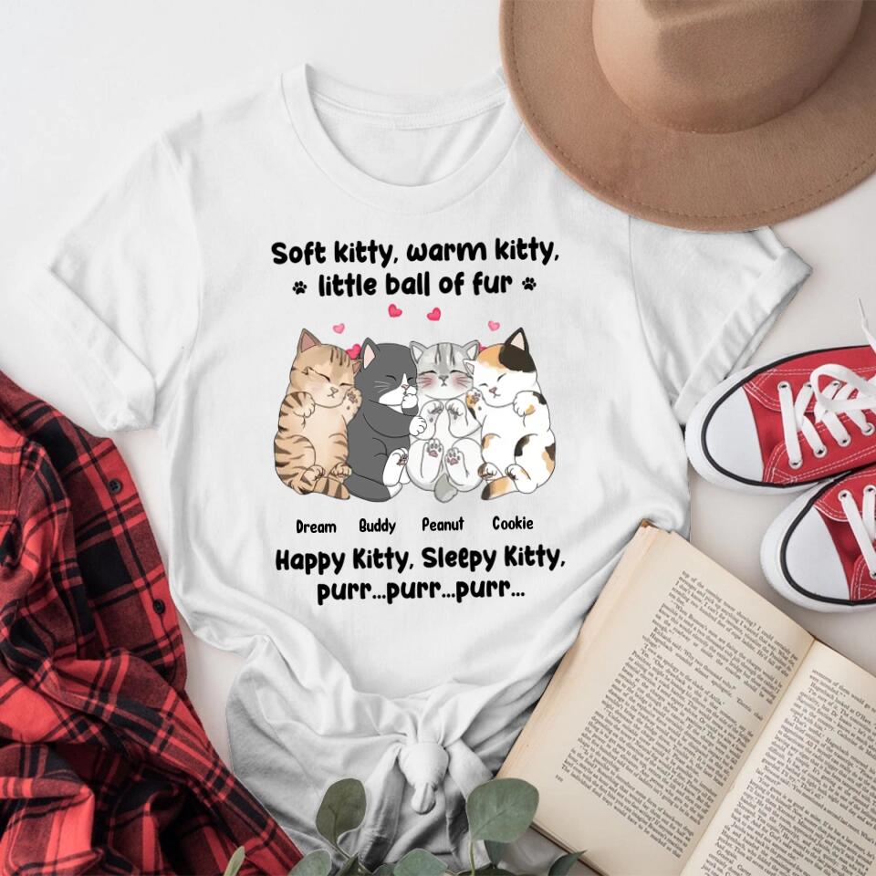 Personalized Personalized Soft Kitty Warm Kitty Cat Sleeping Cat NI1204005XR T-Shirt