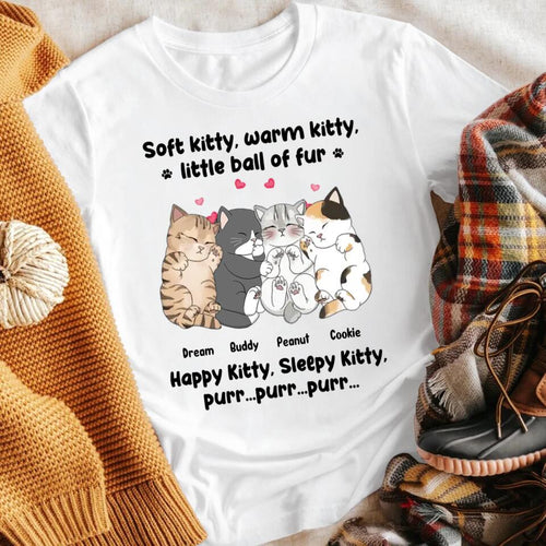 Personalized Personalized Soft Kitty Warm Kitty Cat Sleeping Cat NI1204005XR T-Shirt