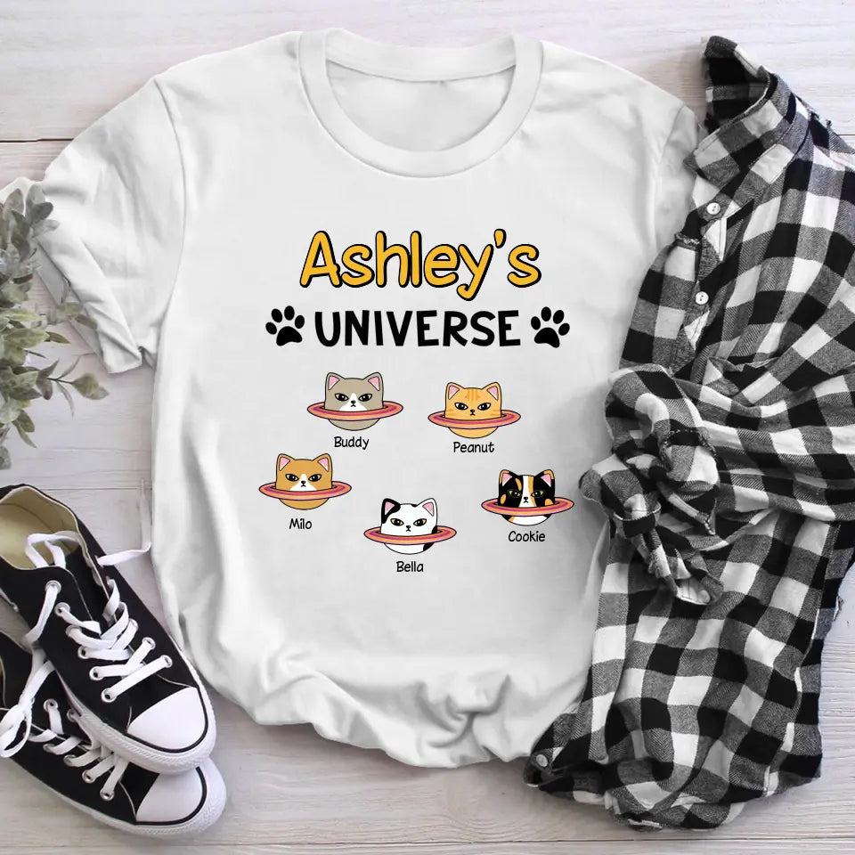 Personalized Cat Universe XR1304002YS T-Shirt