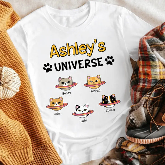 Personalized Cat Universe XR1304002YS T-Shirt