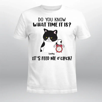 Personalized Feed Me O‘Clock Cats NI1404001YR T-Shirt