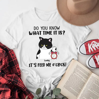 Personalized Feed Me O‘Clock Cats NI1404001YR T-Shirt