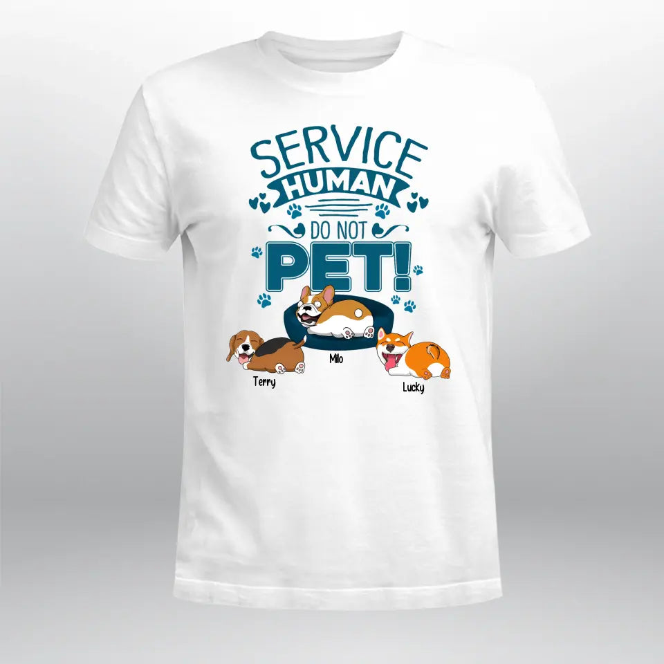 Personalized Service Human Do Not Pet NI1304001XR T-Shirt