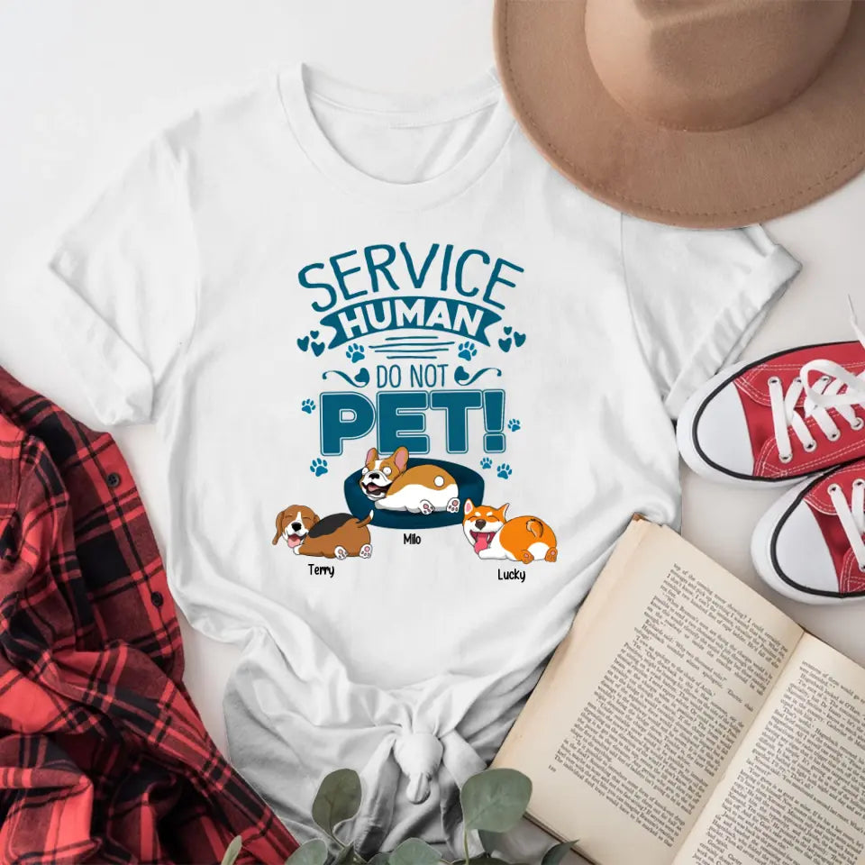 Personalized Service Human Do Not Pet NI1304001XR T-Shirt