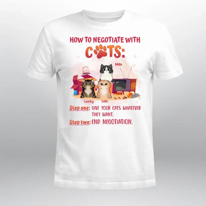 Personalized Negotiate With Cats NI1404005YR T-Shirt