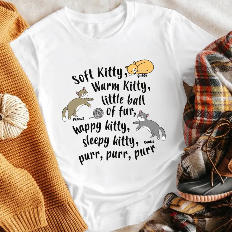 Personalized Soft Kitty Warm Kitty Cat NI1204004YR T-Shirt