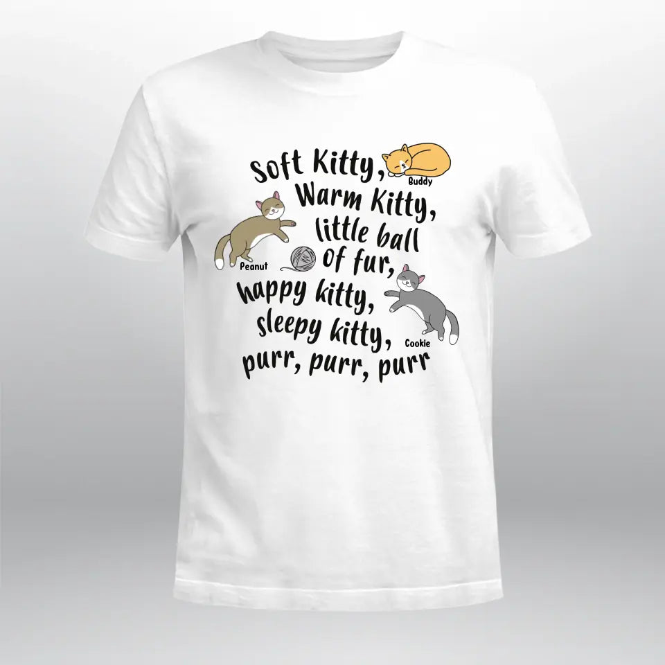 Personalized Soft Kitty Warm Kitty Cat NI1204004YR T-Shirt