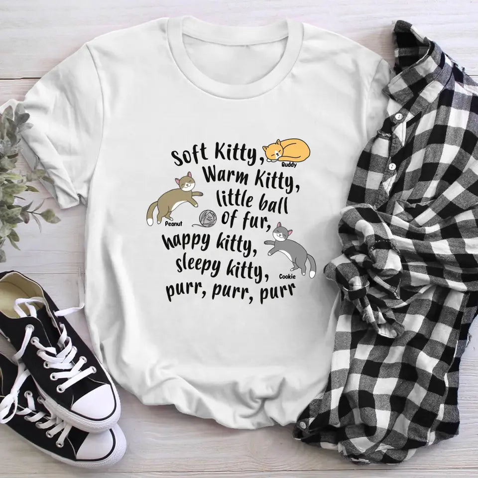 Personalized Soft Kitty Warm Kitty Cat NI1204004YR T-Shirt