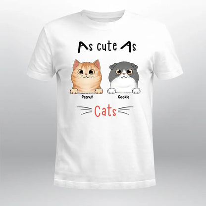 Personalized As Cute As A Cat XR1404007YS T-Shirt