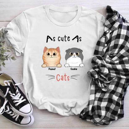 Personalized As Cute As A Cat XR1404007YS T-Shirt