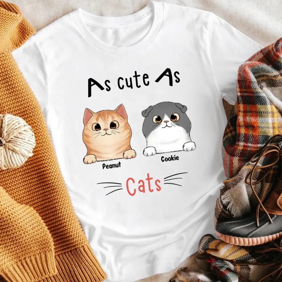 Personalized As Cute As A Cat XR1404007YS T-Shirt