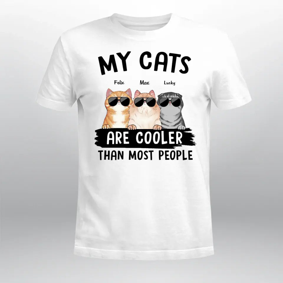 Personalized My Cats Cooler Than People XR1404005XY T-Shirt