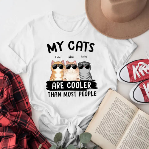 Personalized My Cats Cooler Than People XR1404005XY T-Shirt