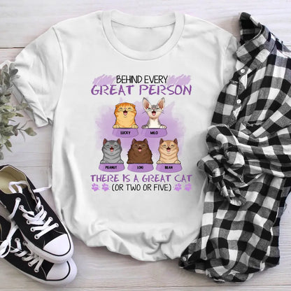 Personalized Behind Very Great Person NI1504002XR T-Shirt