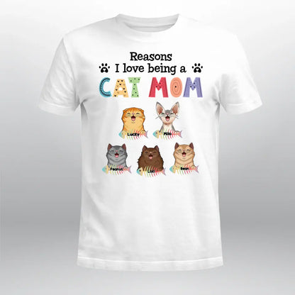 Personalized Reason Being A Cat Mom NI1704001XR T-Shirt