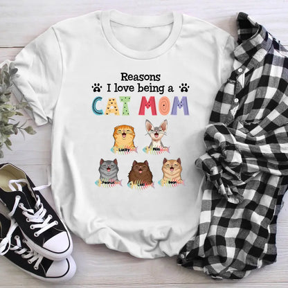 Personalized Reason Being A Cat Mom NI1704001XR T-Shirt