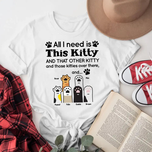 Personalized All I Need Is Kitty XR1704001XY T-Shirt