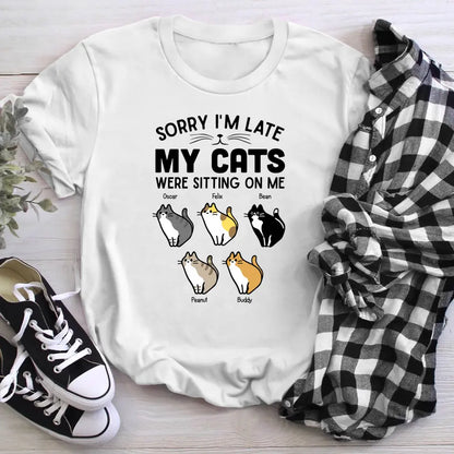 Personalized Sorry My Cat Was Sitting On Me XR1404009YS T-Shirt