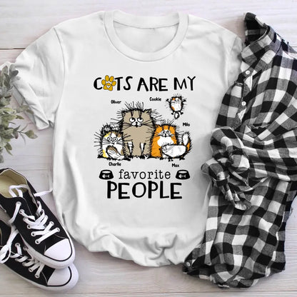 Personalized Cats Are My Favorite People XR1704003YS T-Shirt