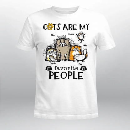 Personalized Cats Are My Favorite People XR1704003YS T-Shirt