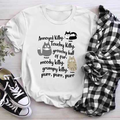 Personalized Moody Kitty, Grumpy Kitty NI180400XR T-Shirt