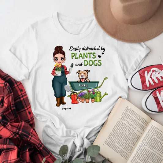 Personalized Doll Gardening And Dogs NI1804001YR T-Shirt